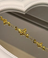 Load image into Gallery viewer, Style Gold Copper Overgild Butterfly Chain Bracelet