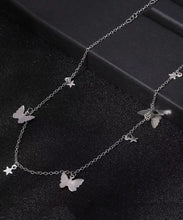 Load image into Gallery viewer, Style Gold Sterling Silver Overgild Butterfly Star Princess Necklace