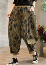 Load image into Gallery viewer, Stylish Purple Print Linen Harem Pants Summer