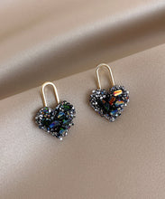 Load image into Gallery viewer, Stylish Rainbow Copper Overgild Love Zircon Stud Earrings