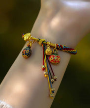 Load image into Gallery viewer, Stylish Rainbow Overgild Hand Knitting Animal Colorful Rope Charm Bracelet