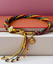 Load image into Gallery viewer, Stylish Rainbow Overgild Hand Knitting Animal Colorful Rope Charm Bracelet