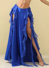 Load image into Gallery viewer, Stylish Sexy Blue Side Open Chiffon Skirts Summer