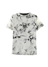 Load image into Gallery viewer, Summer New Half High Collar Print Tulle T Shirt Top