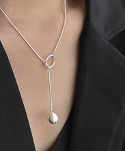 Load image into Gallery viewer, Unique Silk Sterling Silver Ball Pendant Necklace