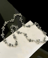 Load image into Gallery viewer, Unique Silk Sterling Silver Hollow Out Auspicious Clouds Necklace