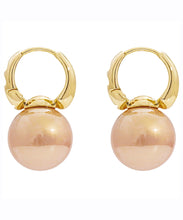 Load image into Gallery viewer, Unique White Copper Overgild Pearl Stud Earrings