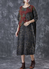 Load image into Gallery viewer, Vintage Colorblock Asymmetrical Patchwork Linen Loose Dress Spring