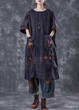 Load image into Gallery viewer, Vintage Embroidered Patchwork Applique Wear On Both Sides Cotton Dress Summer