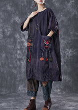 Load image into Gallery viewer, Vintage Embroidered Patchwork Applique Wear On Both Sides Cotton Dress Summer