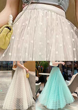 Load image into Gallery viewer, White Dot Tulle Exra Large Hem Skirts Elastic Waist