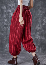 Load image into Gallery viewer, Women Mulberry Oversized Tie Dye Linen Lantern Pants Spring