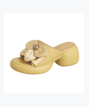 Load image into Gallery viewer, Yellow Boutique Versatile Chunky Heel Slide Sandals Peep Toe