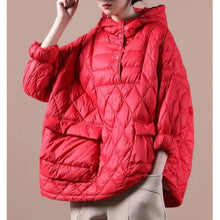 Load image into Gallery viewer, 2024 Loose Fitting Winter Puffer Jacket Hooded Black Down Coat