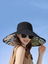 Load image into Gallery viewer, Women Summer Travel Dual-side Plant Large-brim Hat