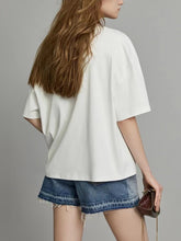 Load image into Gallery viewer, Plus Size Women Summer Casual Split Hem Pleat Spliced Solid Shirt