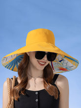 Load image into Gallery viewer, Women Summer Travel Dual-side Plant Large-brim Hat