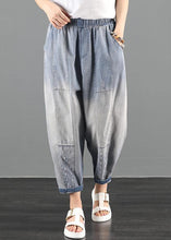 Load image into Gallery viewer, 2021 summer dress code loose high waist washed old denim harem pants