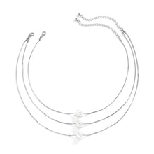 Load image into Gallery viewer, Multi-layer Imitation Pearl Pendant Necklace Geometric Thin Chain Snake Bone Necklace