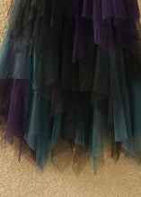 Load image into Gallery viewer, Art Casual Tulle Asymmetrical Patchwork Fall Skirt