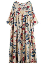 Load image into Gallery viewer, Beautiful Nude Print Dresses O Neck Cinched Art Spring Dresses