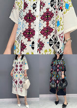 Load image into Gallery viewer, Black Print Patchwork Cotton Shirts Dresses Peter Pan Collar Summer