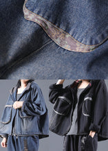 Load image into Gallery viewer, Blue Pockets denim Jacket Zip Up Spring