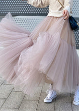 Load image into Gallery viewer, Bohemian Pink Patchwork Tulle Skirts Spring