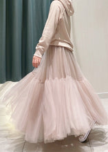 Load image into Gallery viewer, Bohemian Pink Patchwork Tulle Skirts Spring