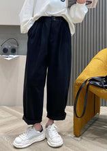 Load image into Gallery viewer, Bohemian Pink elastic waist wrinkled Pockets Cotton Pants Spring