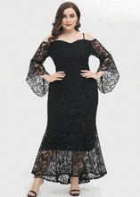 Load image into Gallery viewer, Boho Pink Cold Shoulder Patchwork Lace Spaghetti Strap Dress Summer