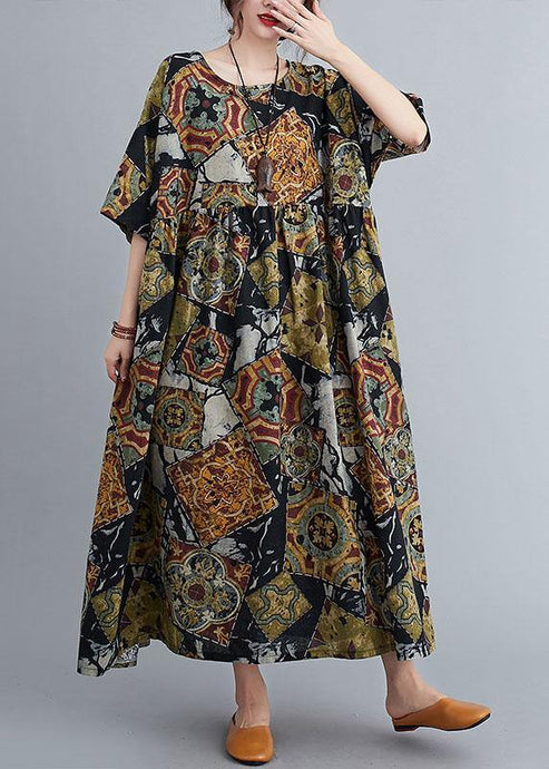 Boutique Print Summer Casual Half Sleeve Dresses