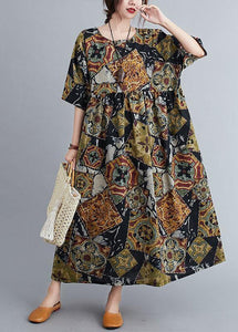 Boutique Print Summer Casual Half Sleeve Dresses