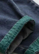 Load image into Gallery viewer, Casual Blue Pockets Patchwork Applique Denim Harem Pants
