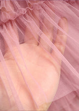 Load image into Gallery viewer, Chic Pink Ruffled asymmetrical design tulle Skirts Spring