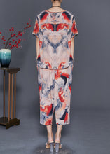 Load image into Gallery viewer, Classy Khaki Oversized Print Linen Two Piece Set Outfits Summer