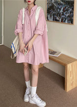 Load image into Gallery viewer, Classy Pink Peter Pan Collar Cotton shirts Top Spring