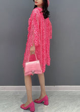 Load image into Gallery viewer, Classy Rose Ruffled Hollow Out Patchwork Lace Mid Dress Summer