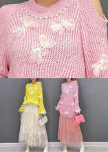 Load image into Gallery viewer, Cute Pink O-Neck Knit Top And Tulle Maxi Skirts Two Pieces Set Fall