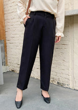 Load image into Gallery viewer, DIY Black High Waist Pockets Spandex Pants Fall