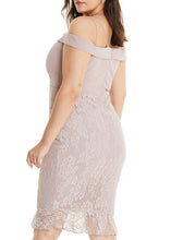 Load image into Gallery viewer, DIY Pink Bustier Top Lace Patchwork Mid Dress Sleeveless