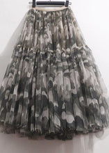 Load image into Gallery viewer, Diy Camouflage Wrinkled Patchwork Tulle Skirt Summer