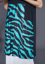 Load image into Gallery viewer, Elegant Black Striped Patchwork Pockets Cotton Maxi Dresses Summer