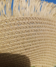 Load image into Gallery viewer, Elegant Pink Straw Woven Beach Floppy Sun Hat