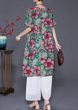 Load image into Gallery viewer, Elegant Slim Fit Floral Print Linen Holiday Dress Summer