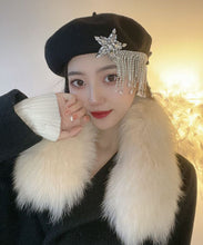 Load image into Gallery viewer, Elegant White Tassel Cashmere Baseball Cap Hat