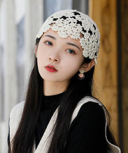 Load image into Gallery viewer, Fashion Black Hollow Out Knit Bonnie Hat