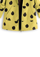 Load image into Gallery viewer, Fashion Yellow Hooded Dot Print Patchwork Warm Fleece Coats Fall