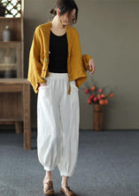 Load image into Gallery viewer, Fine Yellow Bat wing Sleeve Pockets Coat Short