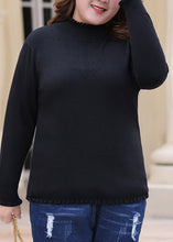 Load image into Gallery viewer, Fitted Black Turtleneck Cozy Knit Sweaters Fall